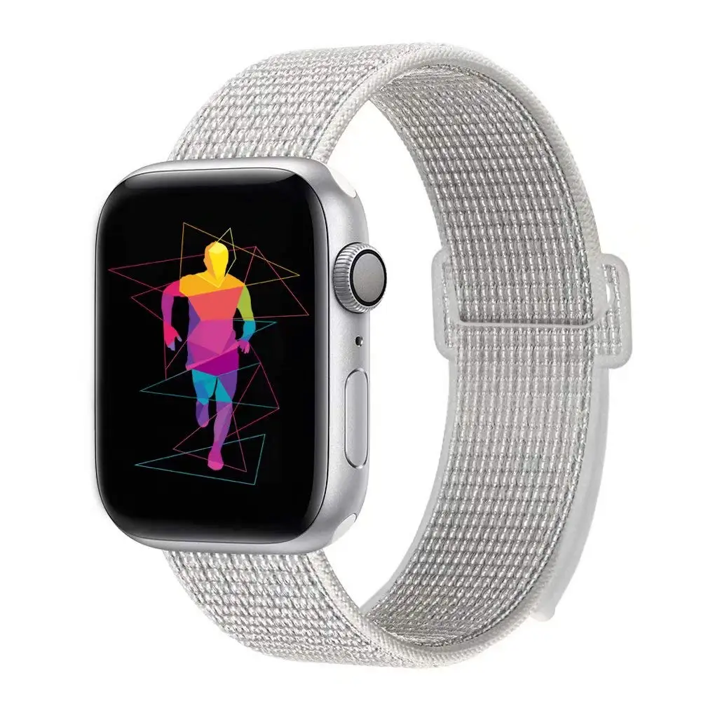 Нейлоновый ремешок для наручных часов Apple Watch 4 серии 3/2/1 38 мм 42 мм из мягкой дышащей ткани, сменный спортивный петля для наручных часов iwatch серии 4 40 мм 44 мм - Цвет ремешка: 12
