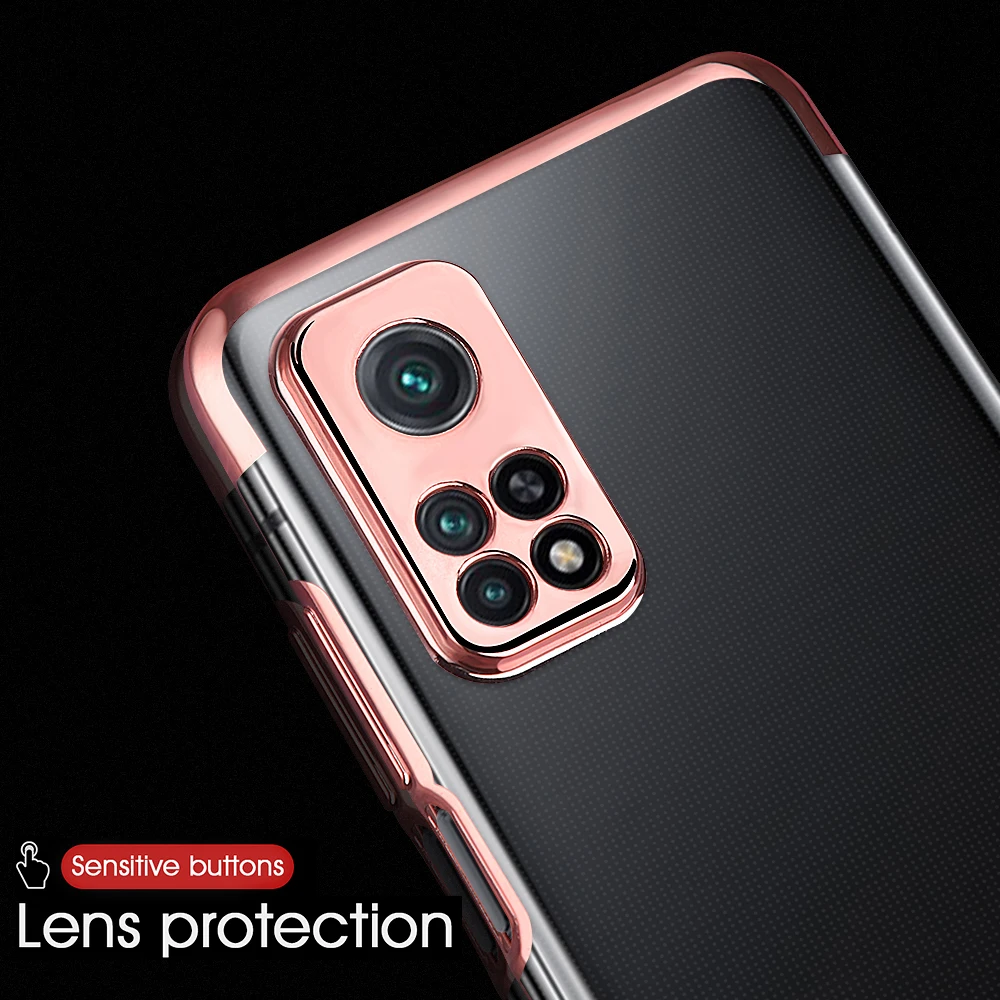 

Silicone Phone Case For Xiaomi Mi 11 10T Pro 10 Ultra Lite Shockproof Bumper Cover For Mi 10 Pro 10 T lite Clear Soft Case Coque