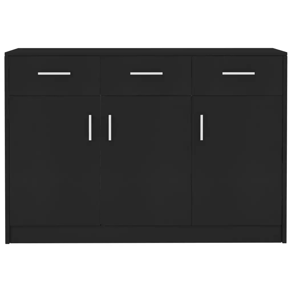 

Sideboard Black 43.3"x13.4"x29.5" Chipboard