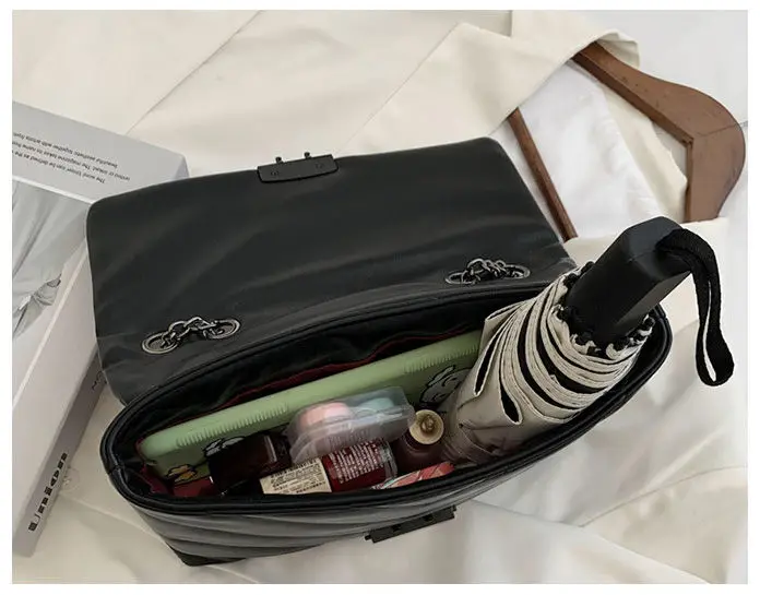 

Embroidery Thread PU Leather Crossbody Bags for Women 2021 Fashion Ladies Handbags Large Capacity Female Shoulder Bags Ms Totes