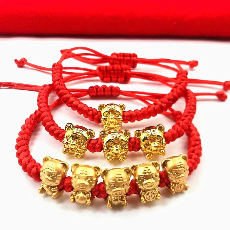 

Red String Bracelet for The Year of The Tiger In 2022 Friendship Bracelets Gold Charms Bracelet for Women