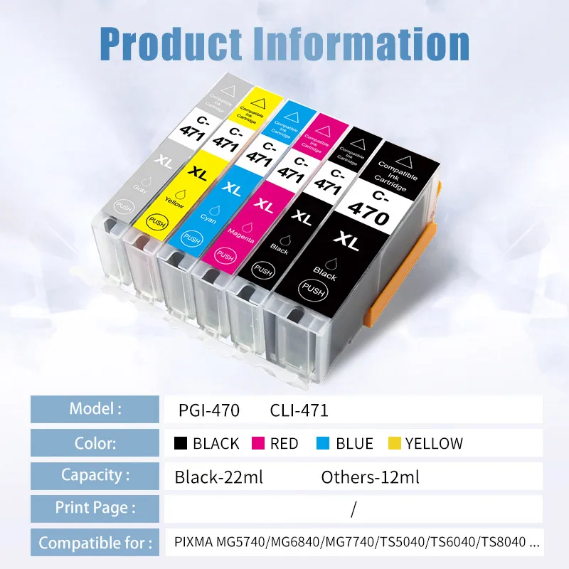 Картридж для принтера Canon Pixma MG5740 MG6840 MG7740 TS5040 TS6040 TS8040|Чернильные картриджи| |