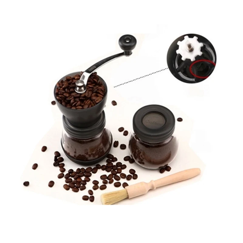 

Easy To Clean Mini Coffee Glass Material Grinder Grain Spice Vanilla Nut Grinder Furniture Kitchen Supplies