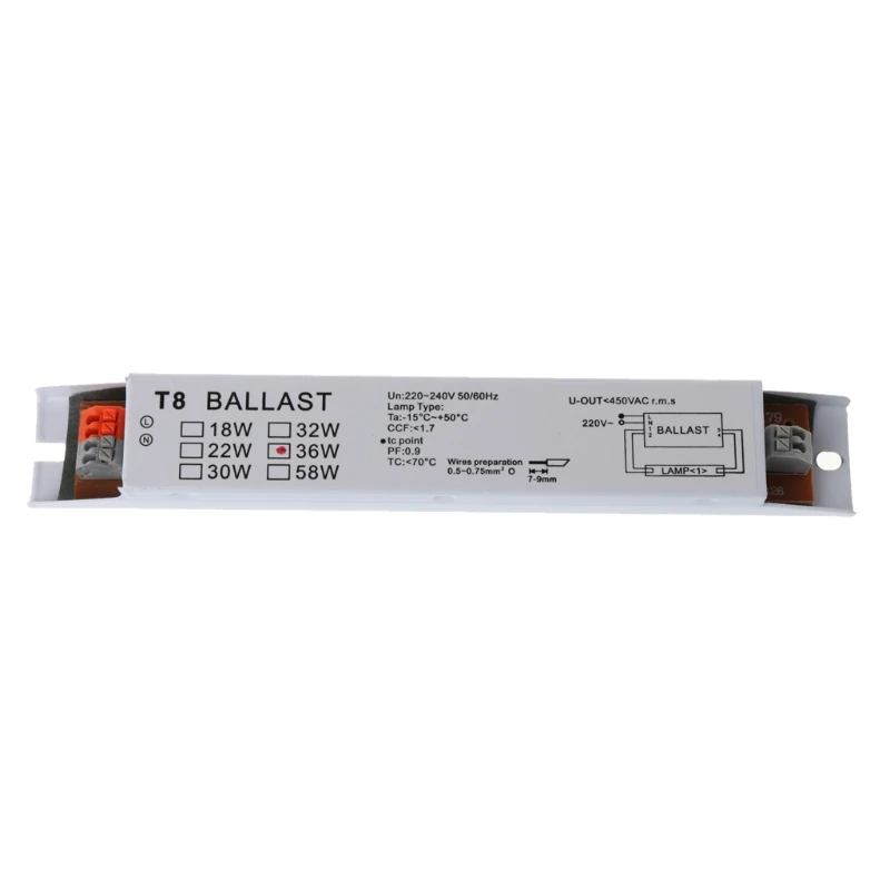220-240V AC 36W Wide Voltage T8 Electronic Ballast Fluorescent Lamp Ballasts Homeful High Stability | Освещение