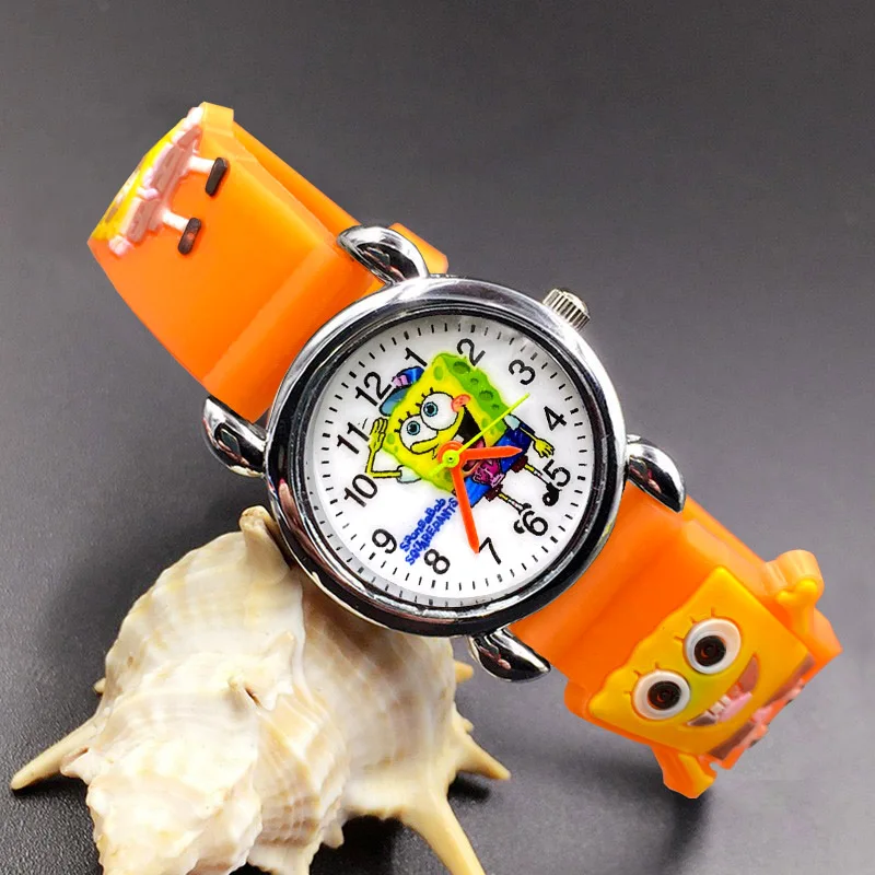 Children Cute Cartoon Style Student Boy Girl Kids 3D Silicone Strap Quartz Wrist Watches E17 |