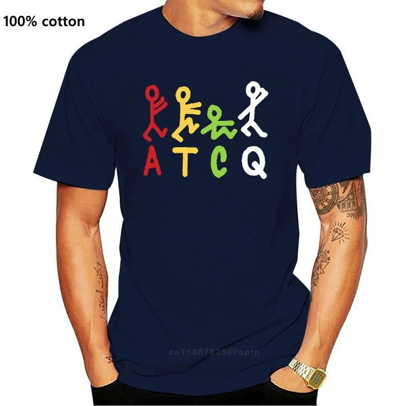 

New A tribe Called Quest ATCQ Logo Men Black T-Shirt Size S-3XL