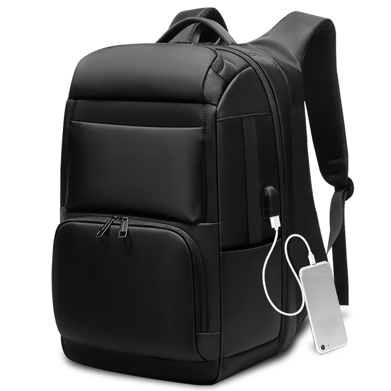 

Men 17.3" Laptop Backpacks Business USB Charging Functional Waterproof Travel Anti-theft Women Black Luggage Bags Large Capacity