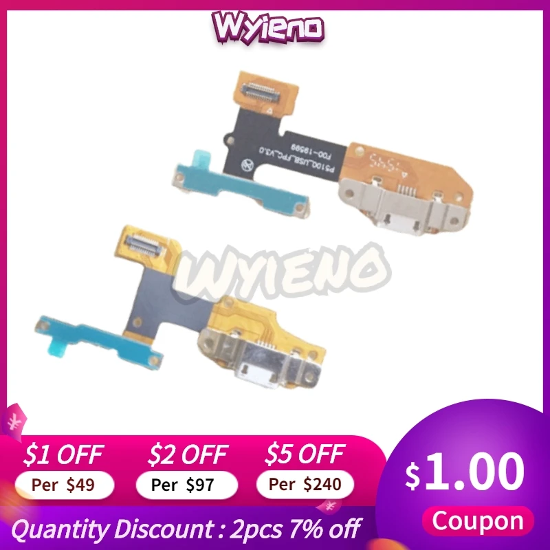 

For Lenovo YOGA Tab 3 YT3-X50L p5100 v3.0 Micro Charging Port USB Dock Charger Volume Up down Connect Flex Cable ; 10pcs/lot