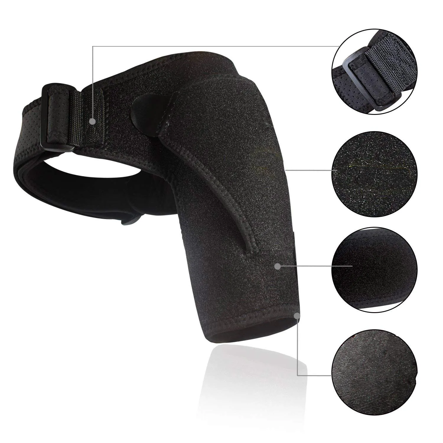 

Shoulder Brace with Pressure Pad Neoprene Shoulder Support Shoulder Pain Ice Pack Shoulder Compression Sleeve