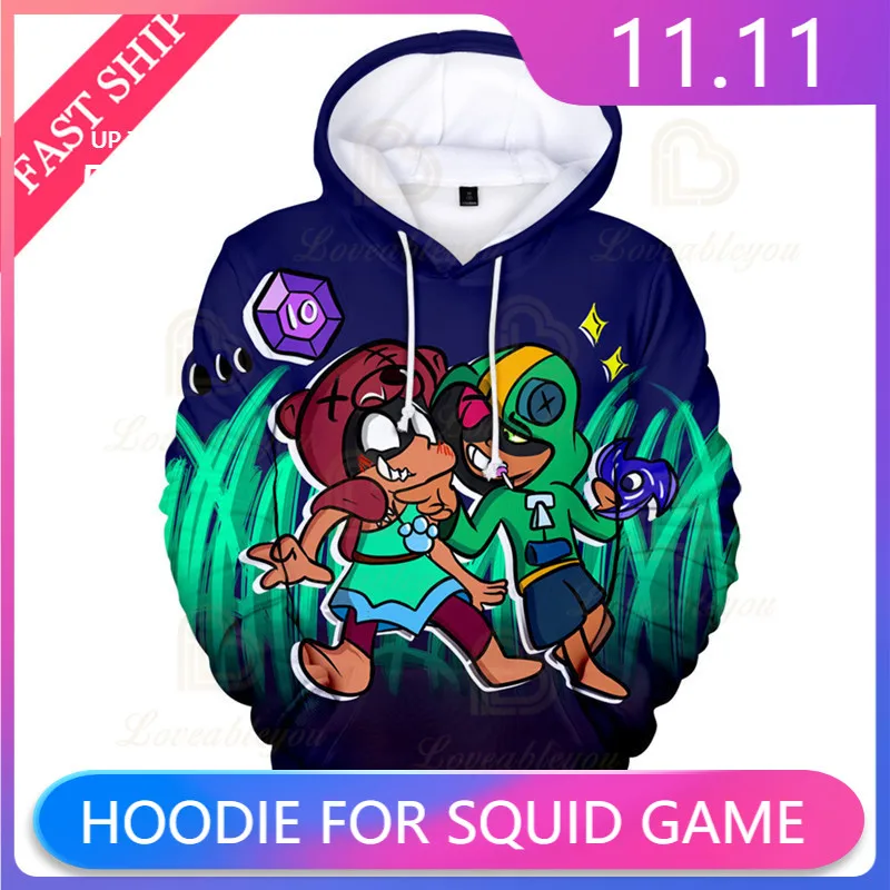 

3d Hoodie Mr.P and Stars, Browlers 2021 NEW Frack Kids Tops Girls Boys Clothes Harajuku Jacket Children Shark MAX Sweatshirt