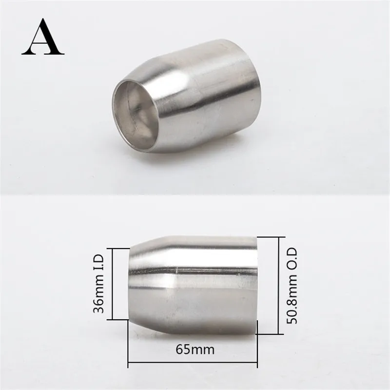 Универсальный Мотоцикл выхлопная труба echappement мотоцикл 60 мм адаптер Коннектор 36