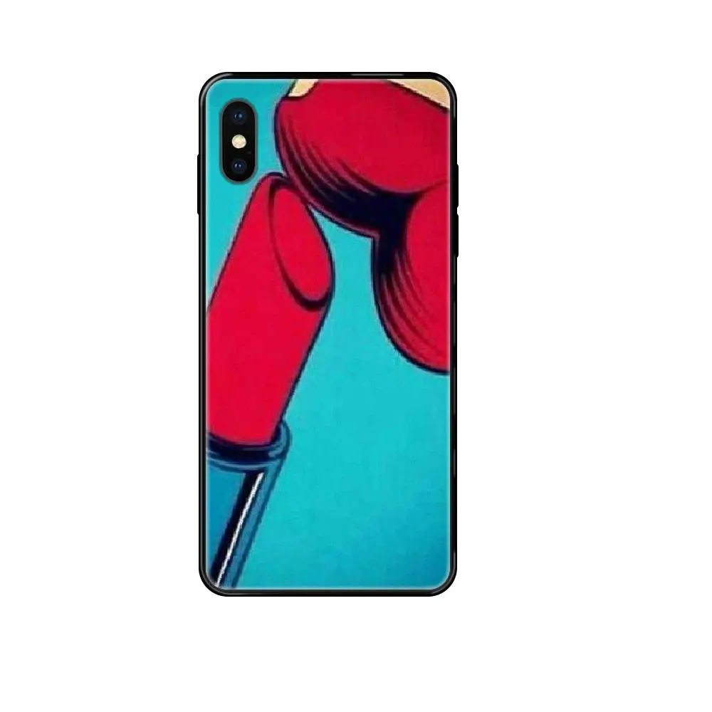 Fasihon комиксы Swag сексуальные губы для Xiaomi Mi Note A1 A2 A3 5 5s 6 8 9 10 SE Lite Pro Ультра черный