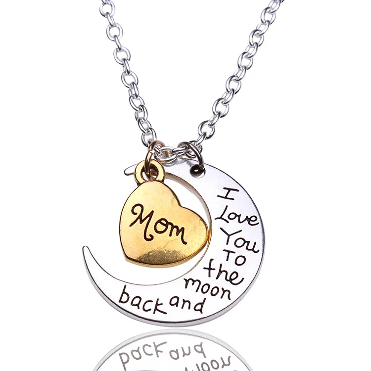 

Valentine's day moon and sun Necklace I Love You to the moom and back