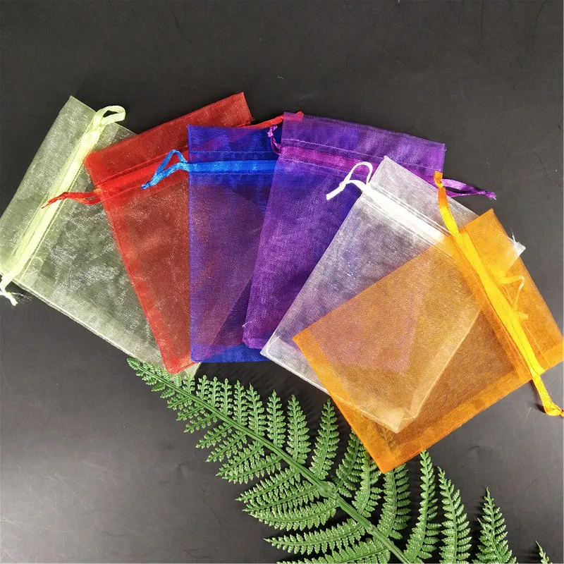 50 шт. маленький пакетик из органзы свадебные украшения вечерние Упаковочные