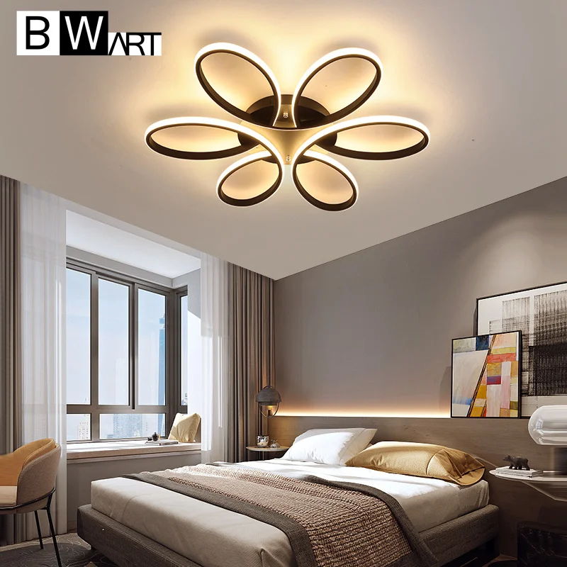 Bwarts-candelabro led moderno para sala de estar, dormitorio, comedor, control remoto, iluminación de araña interior de alto brillo, novedad