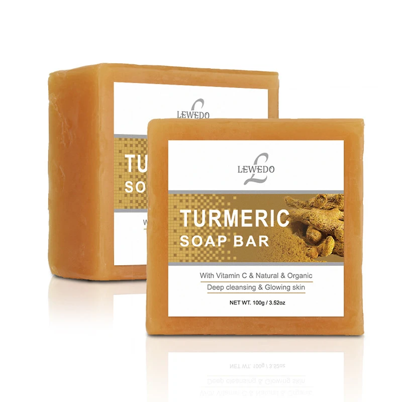 

100g Turmeric Essential Oil Soap Cleansing Nourishing Oil-control Whitening Acne Treatment Hair Shampoo Body Face Soap Skin Care