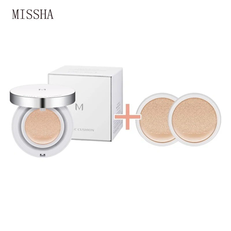 MISSHA M Magic Cushion Flawless #21 #23 Whitening CC Cream Sunscreen Air Cushion BB Cream Foundation Concealer Korea Cosmetics