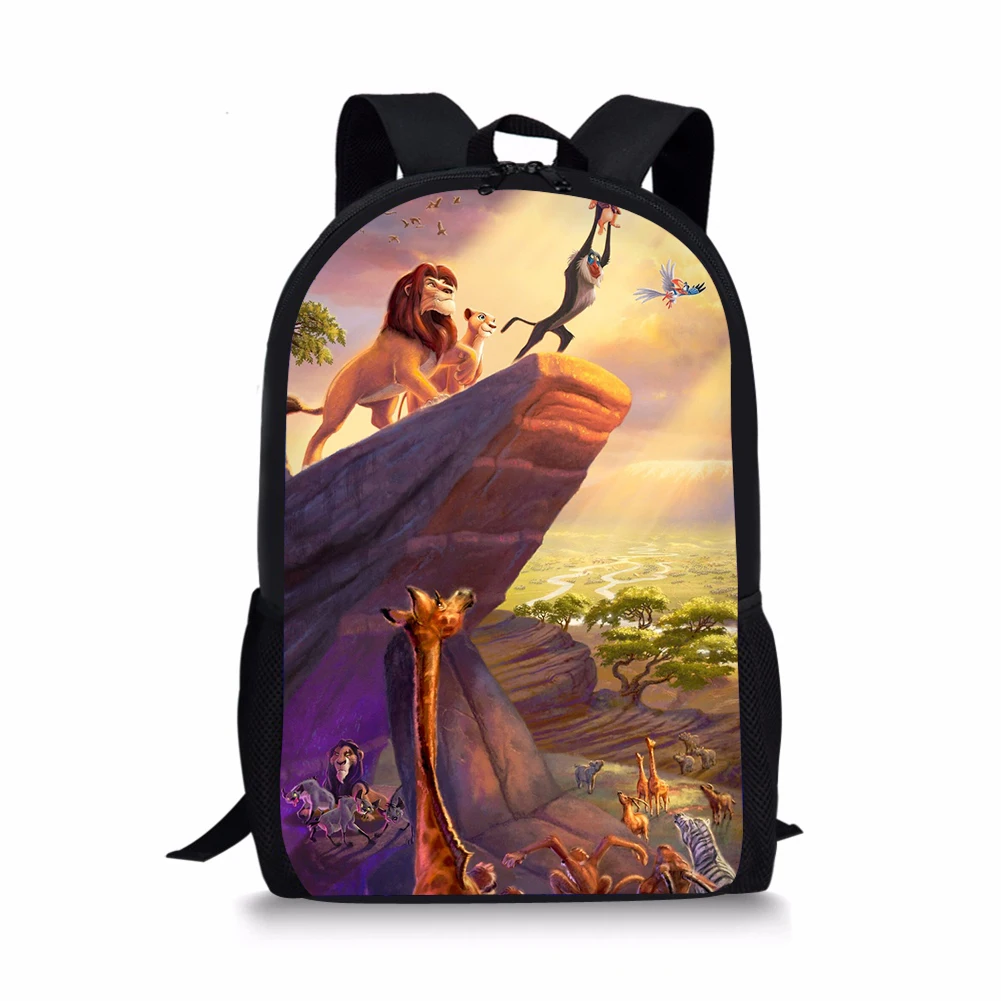 HaoYun Fashion Children's Backpack The Lion King Prints Pattern Girls School Book-Bags Women's Multi-functional Travel Backpacks