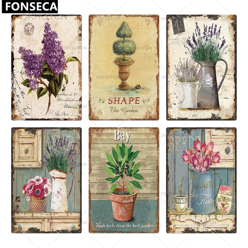 Металлическая винтажная табличка в виде садовых правил декор для паба бара дома