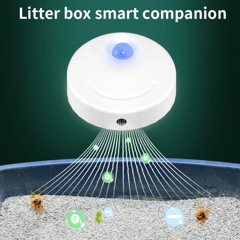 

Умный дезодоратор для кошачьего туалета, тихий дизайн для маленьких домашних животных, перезаряжаемый домашний подарок для домашнего пито...