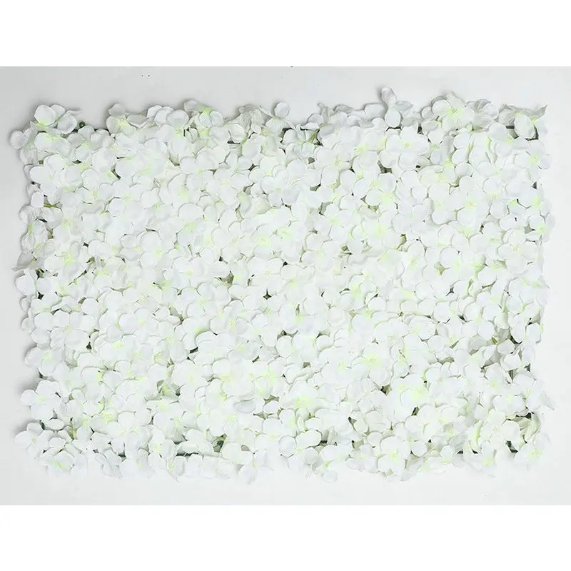 

White Vegetation Green Hydrangea 40x60cm Artificial Flowers Wall Party Flower Board Romantic Wedding Decoration Background