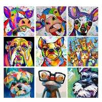 paint by numbers for adults cartoon cows table decoration modern 60x75cm photo frames oil painting on canvas handmade gatyztory