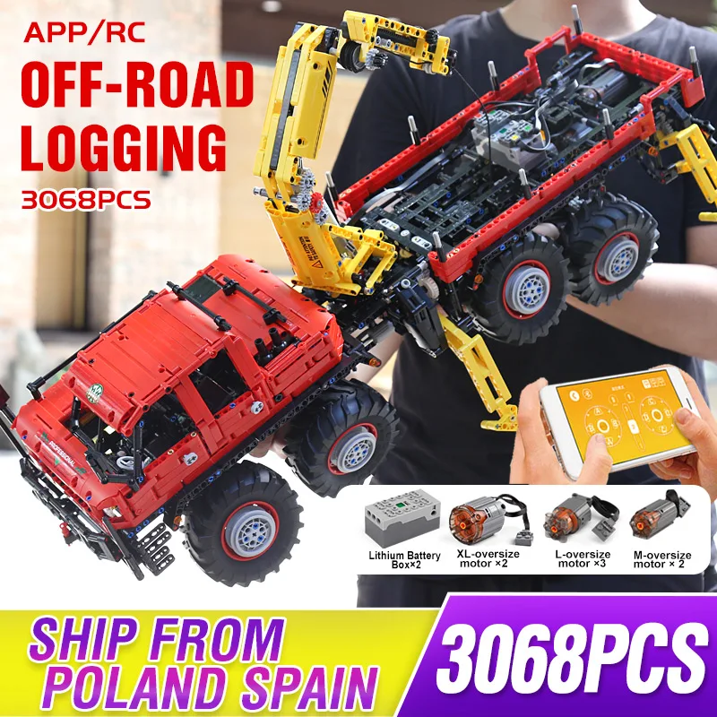 Высокотехнологичный автомобиль Mould King шарнирный 8 × Внедорожник с дистанционным