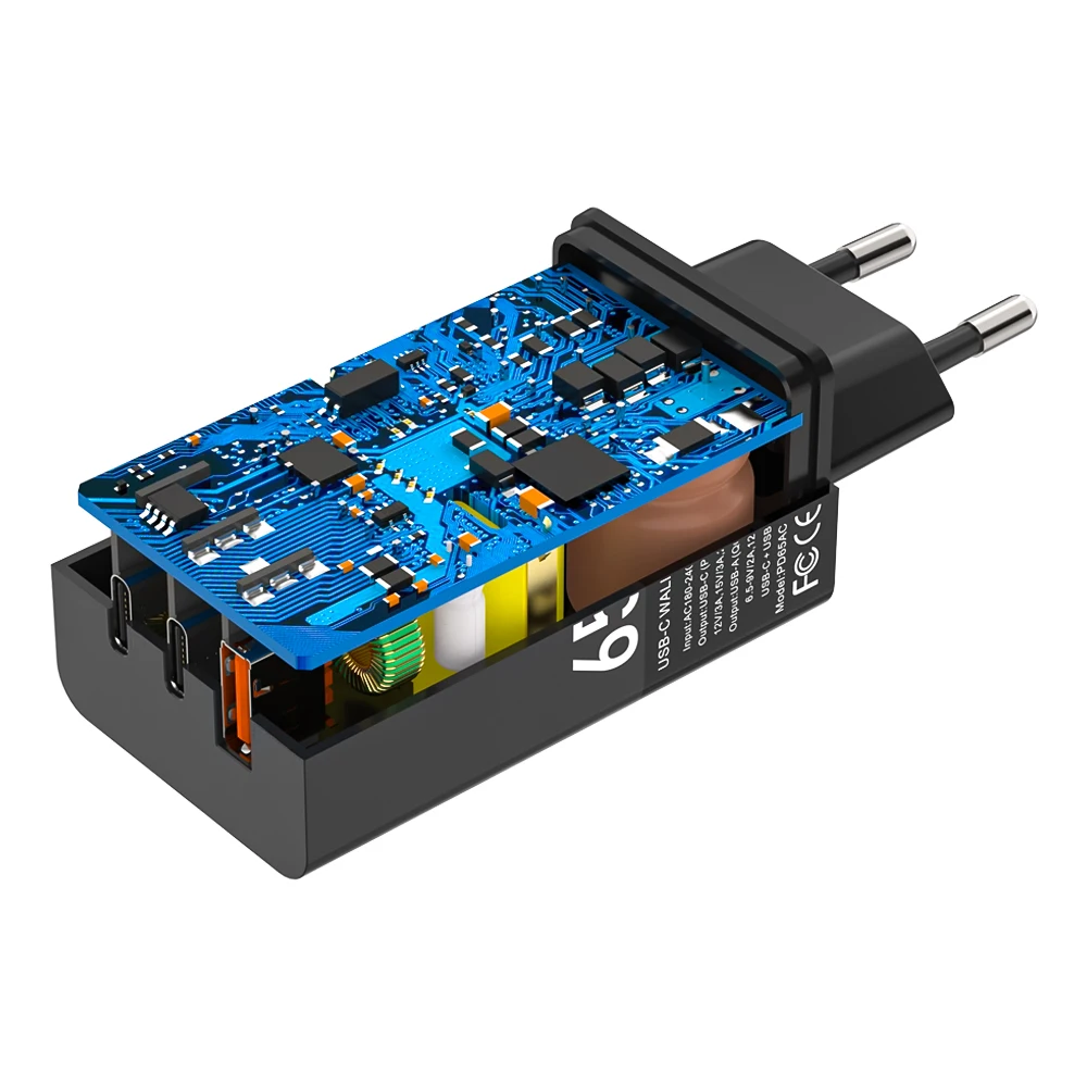 PD65W GaN USB C зарядное устройство Тип 45 Вт 20 PPS QC3.0 Korea KR Plug быстрое адаптер для MacBook Samsung