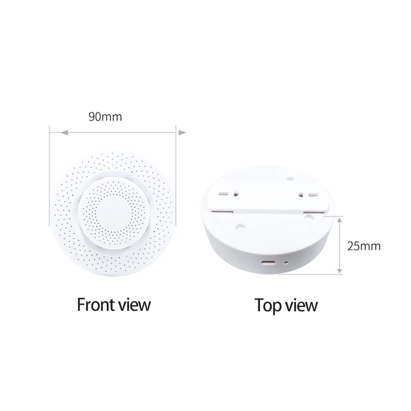 

Tuya Smart Gas Leakage Detector Work Carbon Monoxide Detector Voice Warn Sensor LCD Display Smart Life Home Security Gas Sensor