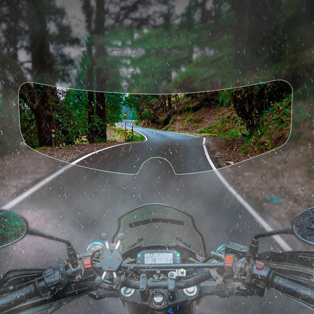 

Universal Motorcycle Helmet Optional Clear Rainproof Film Anti Rain Clear Anti-Fog Patch Screen For K3 K4 AX8 LS2 HJC MT Helmets