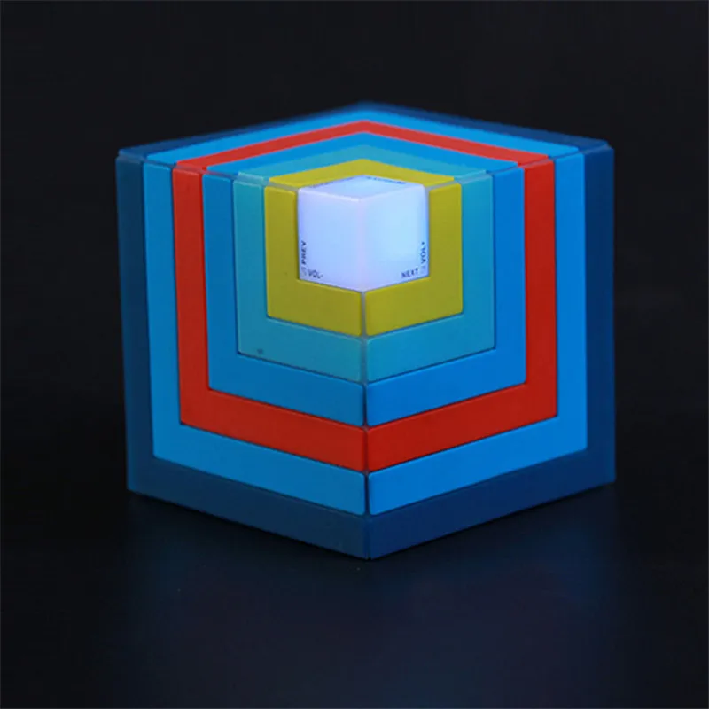 

Kids Night Light LED Rubik's Cube Colorful Wireless Bluetooth Speaker LED Night Lamp Music Play Cool LED Table Lamp Home Gifts