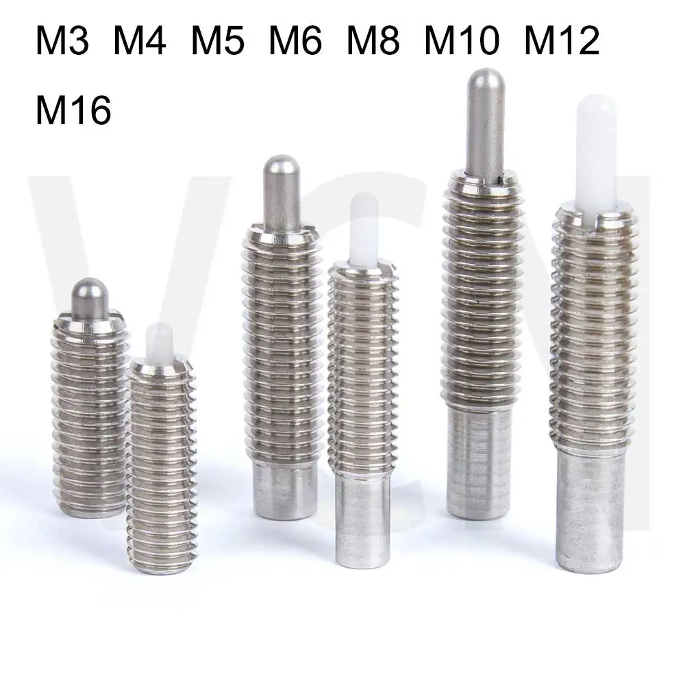 PJLK PJHK PJLW PJHW  Spring Plungers  pins screw ,Spring pins,304 stainless steel body, . M3M4M5M6M8M10M12M16 VCN515