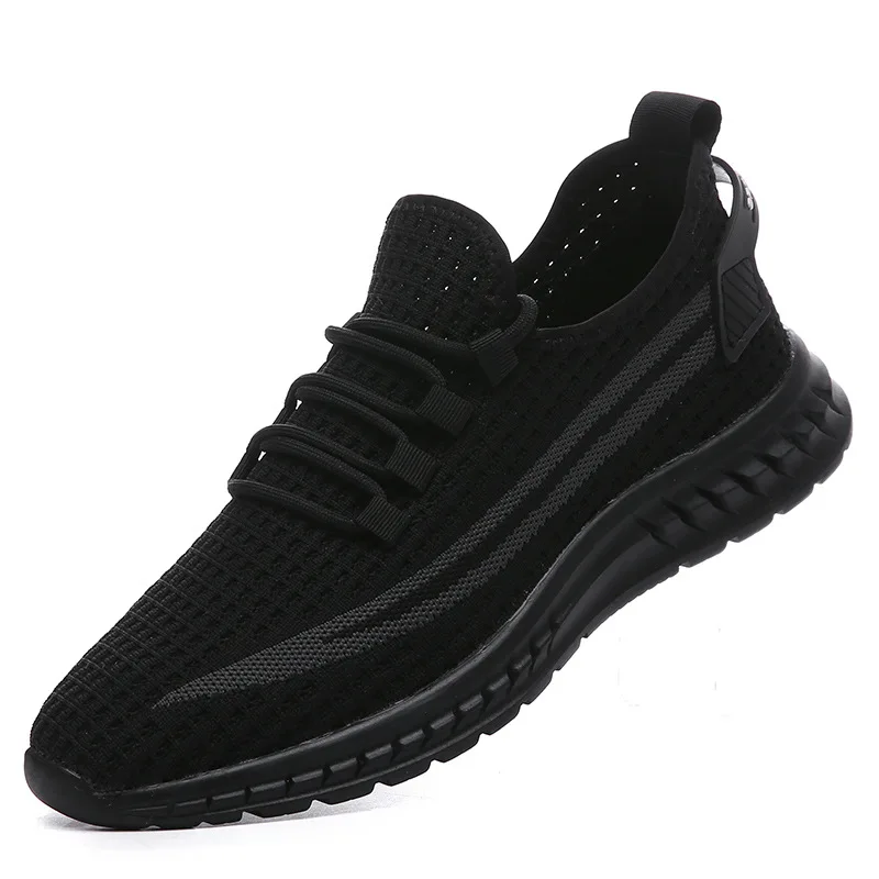 

Men's Sneakers White Jogging Shoes Men Light Breathable Sports Shoes Outdoor Black Non-slip Sports Shoes