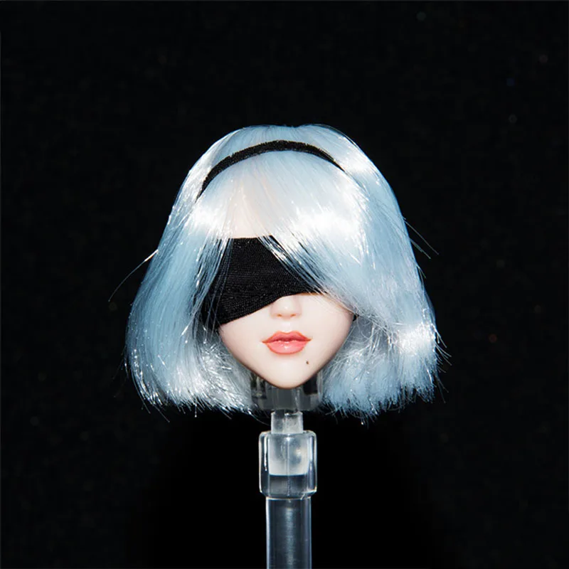 

1/6 Neil Machinery Age 2b Sister Soldier Female Head Sculpt Move Eye OB Style Head Carved doll for 12'' Action Figure