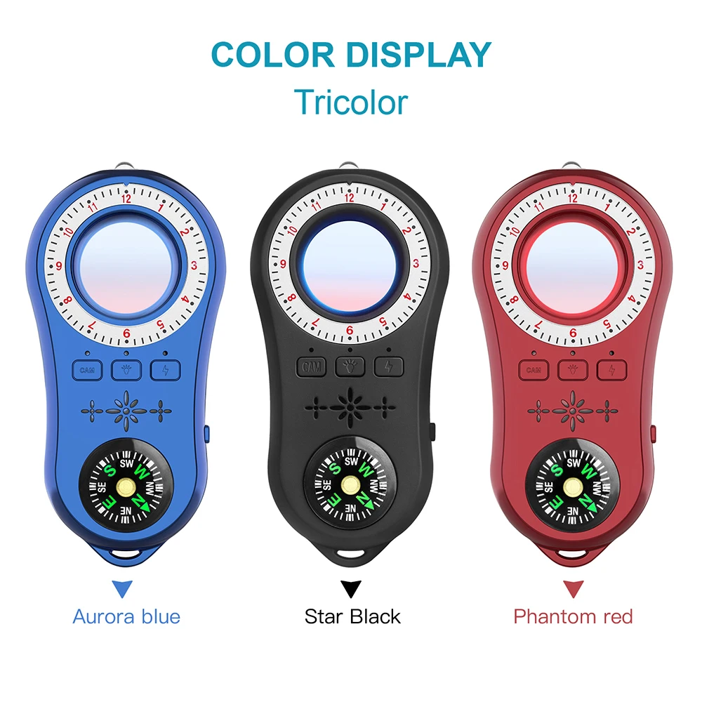 

Anti Spy Surveillance Camera Detector Wireless Signal Anti-Covert Camera Finder Signal Lens Rf Tracker Detect Anti-Eavesdropping