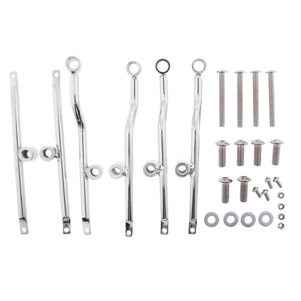 

Motorcycle Chrome Mounting Bracket Universal Fit For Honda Yamaha Suzuki Kawasaki