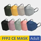 Mascarillas ffp2 маска для лица fpp2 Утвержденная маска kn95 4-слойная ffp2маска mascarillas fp2 kn 95 маска для взрослых черная маска ffp3 Сертифицированная