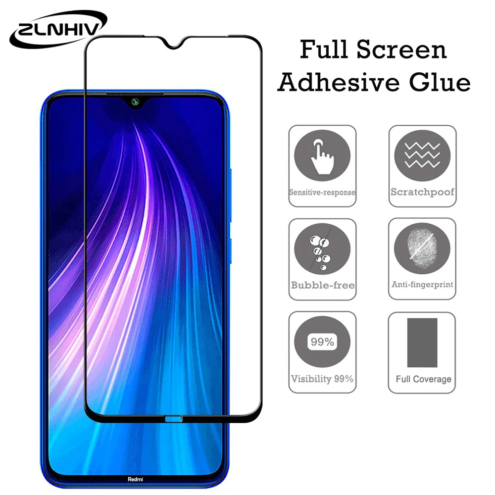 Zlnвич 9D полное покрытие для xiaomi redmi note 9s 8t 8 7 6 pro закаленное стекло 8A 7A 6A защита