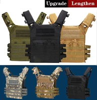 jpc tactical molle vest with board hunting body armor plate carrier paintball airsoft mens field training military equipment