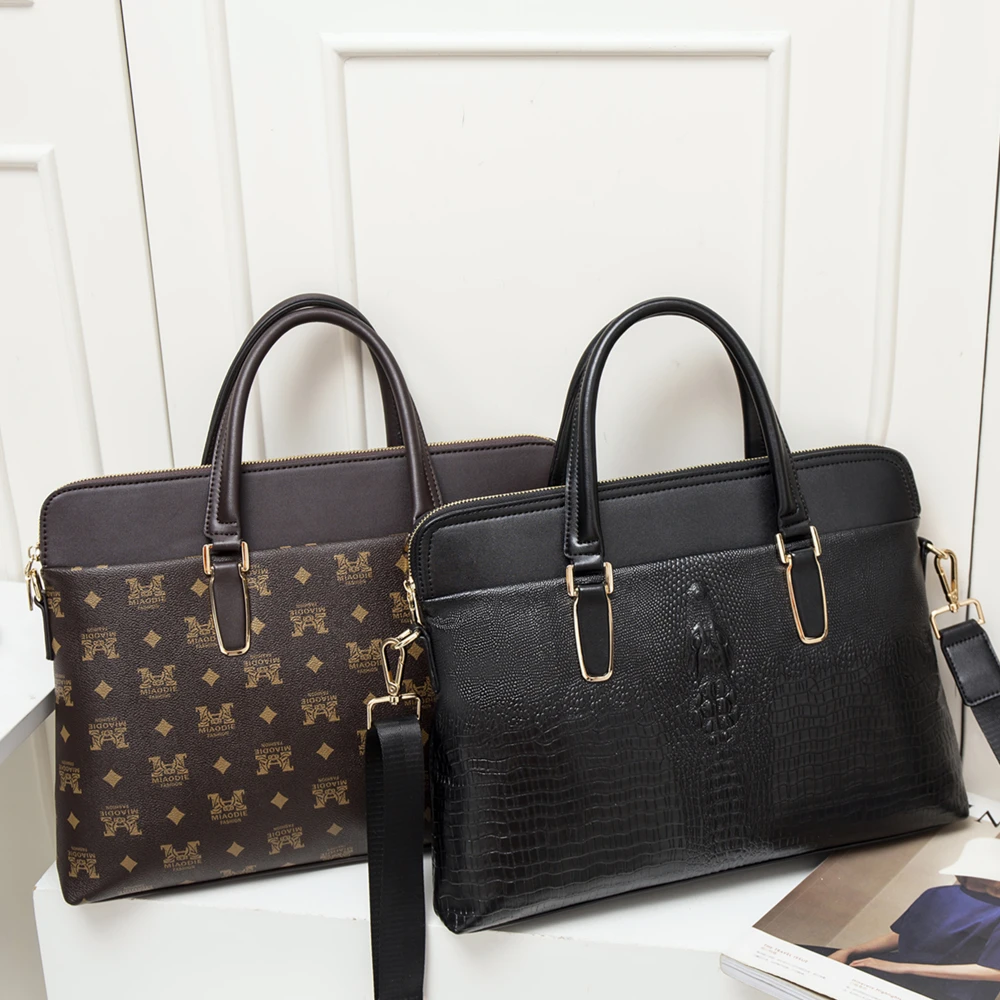 gagacia large capacity women leather briefcase office bags for woman handbag computer bag female crocodile luxury handbags 2022 free global shipping