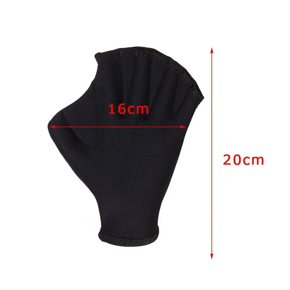 

1 Pair Adult Adjustable Silicone Hand Webbed Diving Swimming Frog Paddle Glove Flipper Fin Finger Professional Learn Gear G R9R8