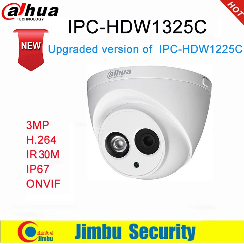 Сетевой видеорегистратор Dahua IP Камера 3MP IPC HDW1325C H.264 IP67 CCTV ИК возможностью