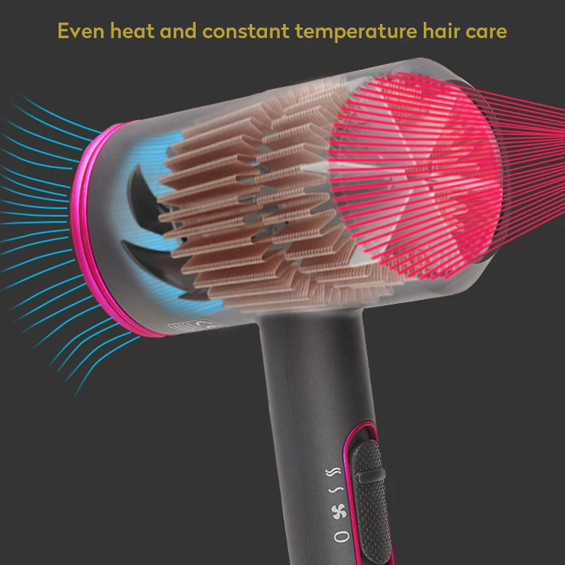 Фен для волос Профессиональный с отрицательными ионами 2000 Вт|Фены волос| |