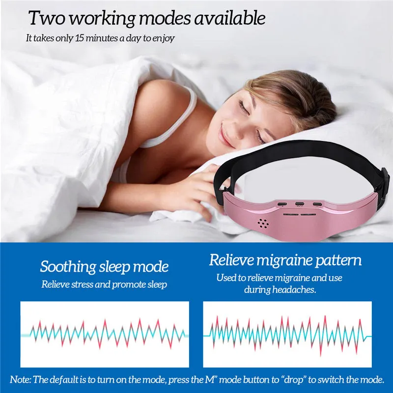 Многофункциональный Электрический массажер для головы Sleep Monitor облегчение