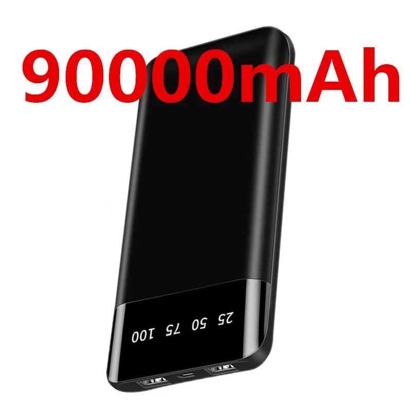 Pаспродажа Внешний аккумулятор с 2-мя USB-портами, 90000 мАч