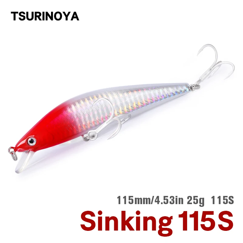 Тонущий гольян TSURINORA DW56 115 мм 25 г магнитный центр тяжести система переноса воблеры