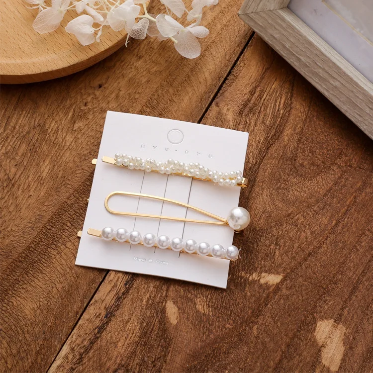 Женские заколки для волос с жемчугом модные элегантные в Корейском стиле