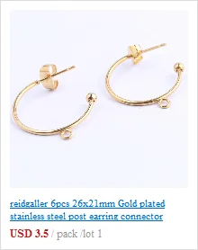 Reidgaller 20 шт. подходит 12 мм Камея кабошон серьги базовые настройки diy клип на серьги фурнитура