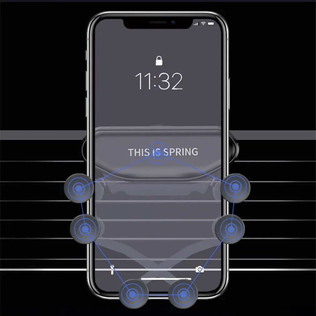 Держатель с автоматическим гравитационным зажимом автомобильный держатель для