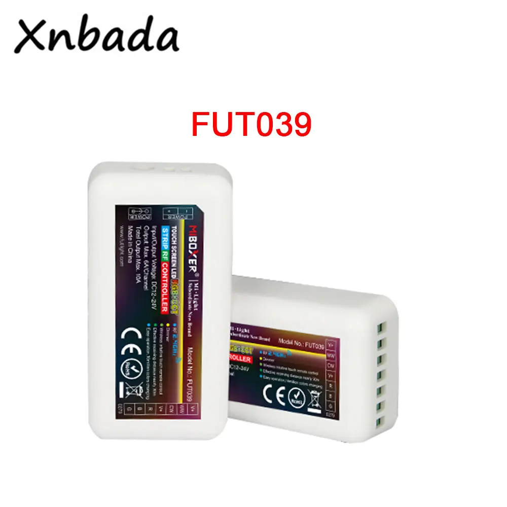 

Milight MiBoxer FUT039 RF Dimmable RGB CCT 2A*5CH Led Controller For RGB/RGBCW/RGBWW/RGB+CCT Led Strip/Bulb/Downlight DC12-24V